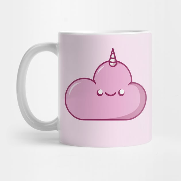 Pink unicorn cloud by OgyDesign